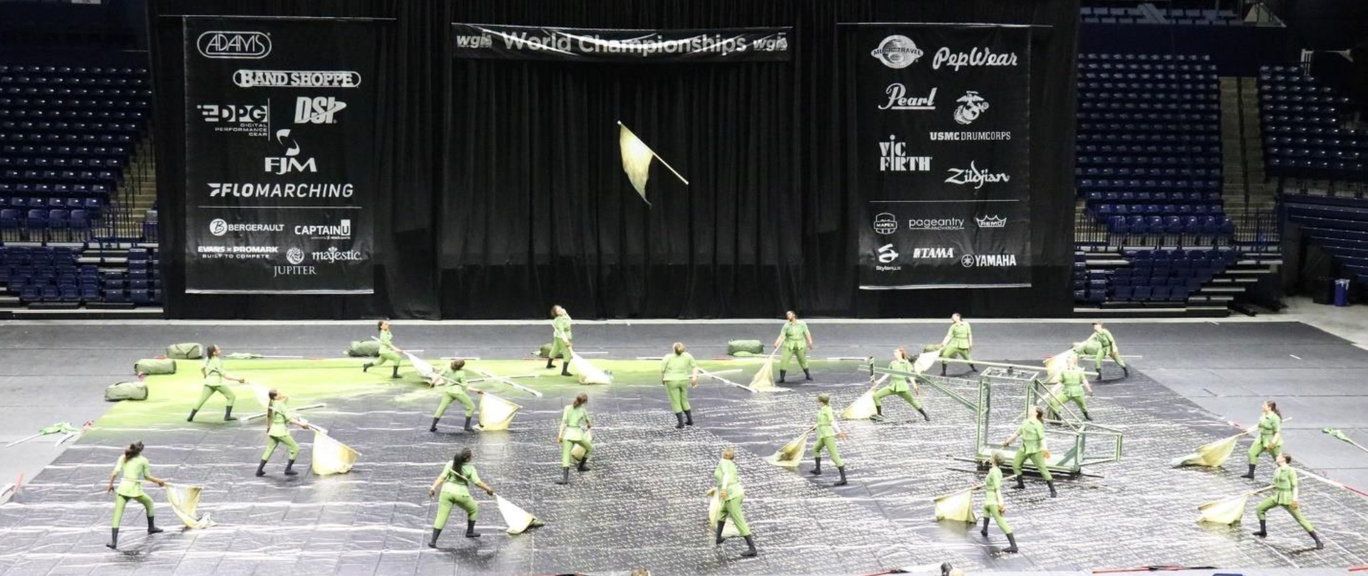 Winterguard performing